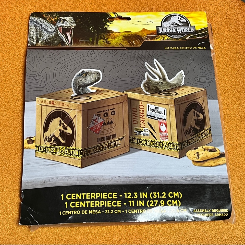 New Jurassic World Into The Wild Dinosaur Centerpiece Birthday Party Decorations